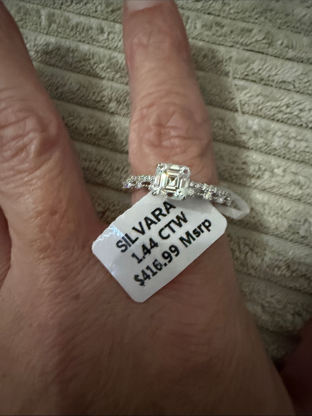 Silvara 1.44CTW lab grown diamond’s they are absolutely stunning. .